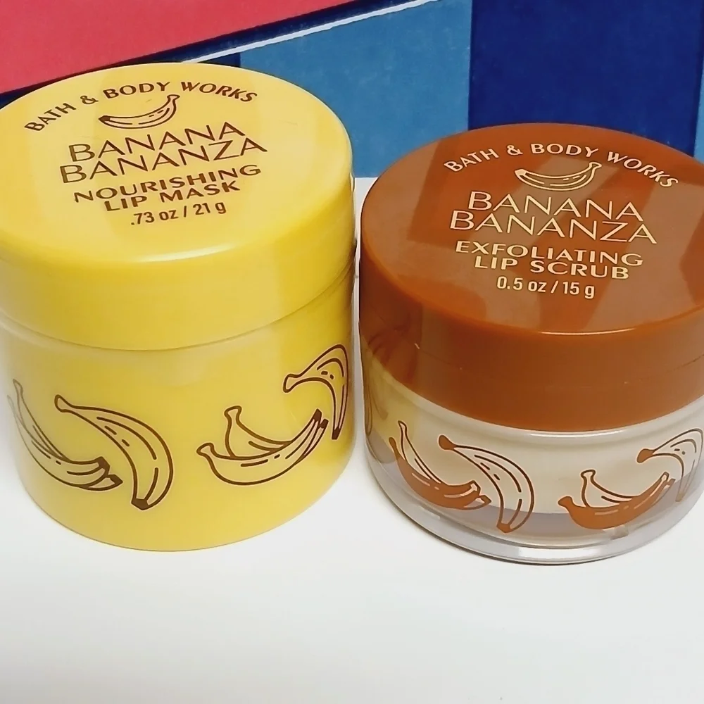 Bath and Body Works Banana Bonanza Lip Mask and Scrub